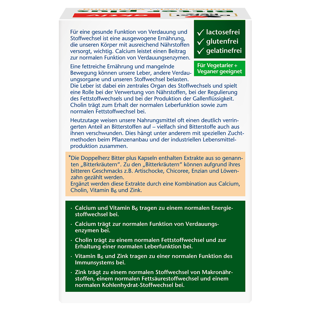 Bild: DOPPELHERZ Bitter plus Stoffwechsel + Verdauung