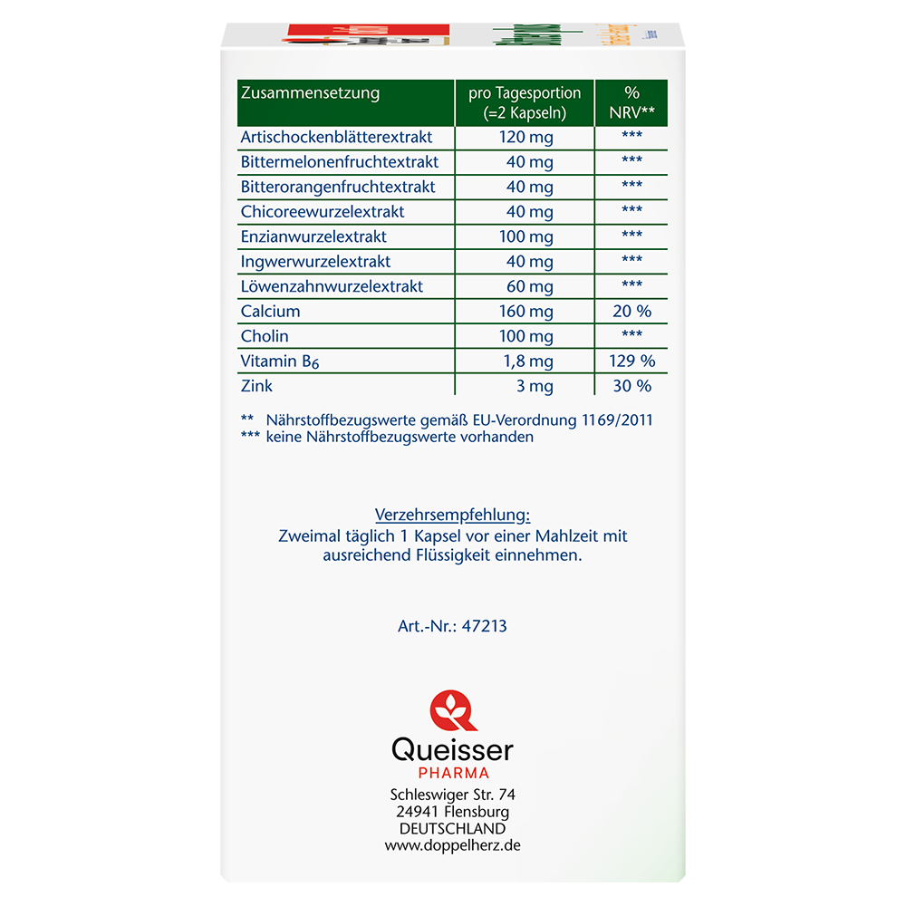 Bild: DOPPELHERZ Bitter plus Stoffwechsel + Verdauung