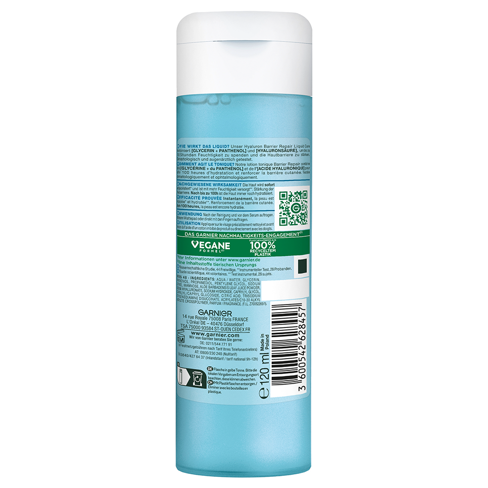 Bild: GARNIER Hyaluron Barrier Repair Liquid Care