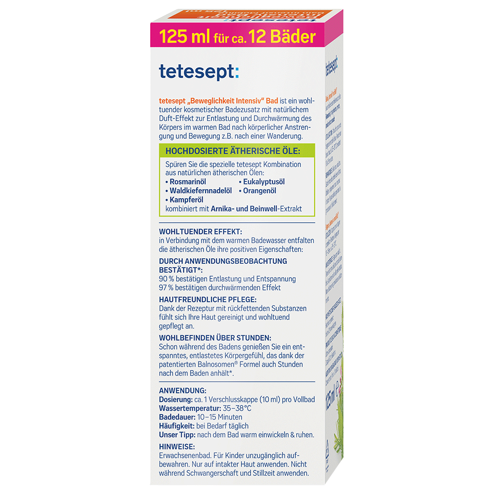 Bild: tetesept: Gesundheitsbad Beweglichkeit Intensiv Bad