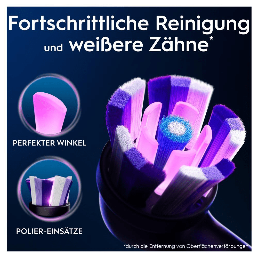 Bild: Oral-B iO Strahlendes Weiss, Original Aufsteckbürsten, Schwarz 