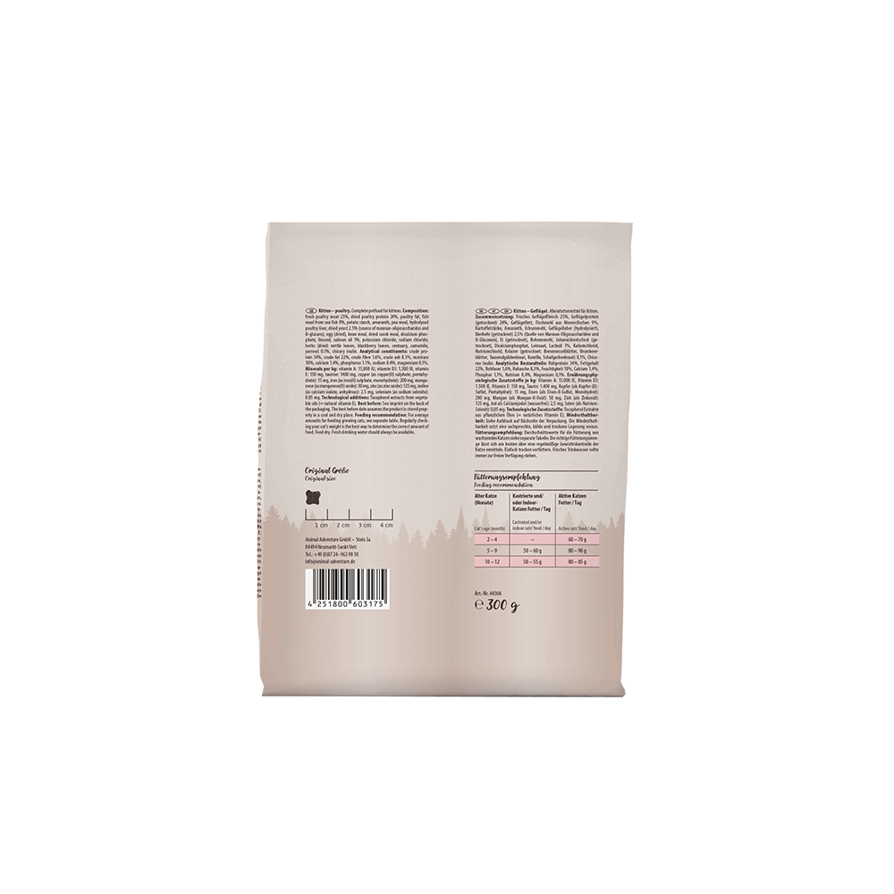 Bild: Venandi Animal Kitten Trockenfutter Geflügel 