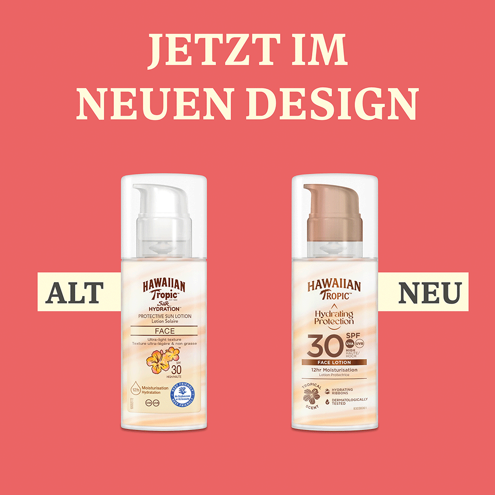 Bild: Hawaiian Tropic Hydrating Protection Face Lotion LSF 30