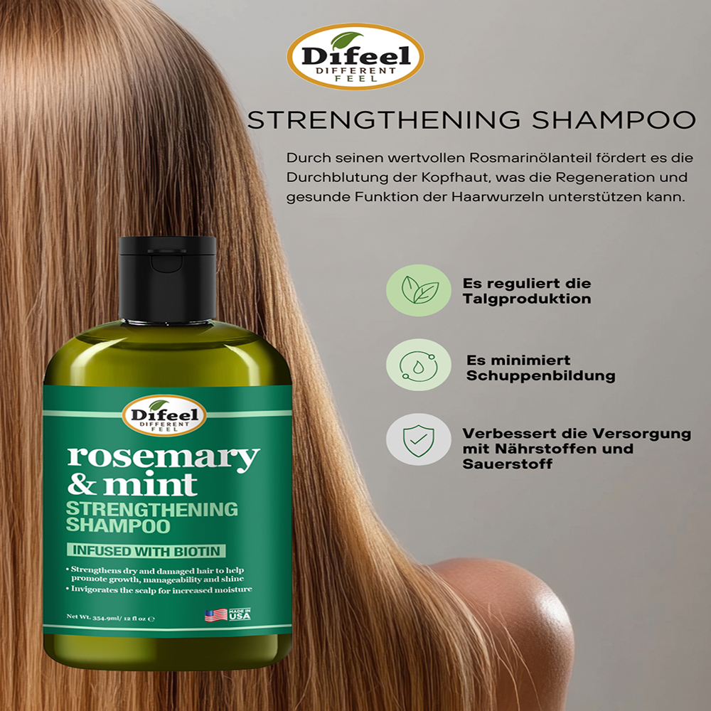 Bild: Difeel Shampoo Rosemary and Mint 