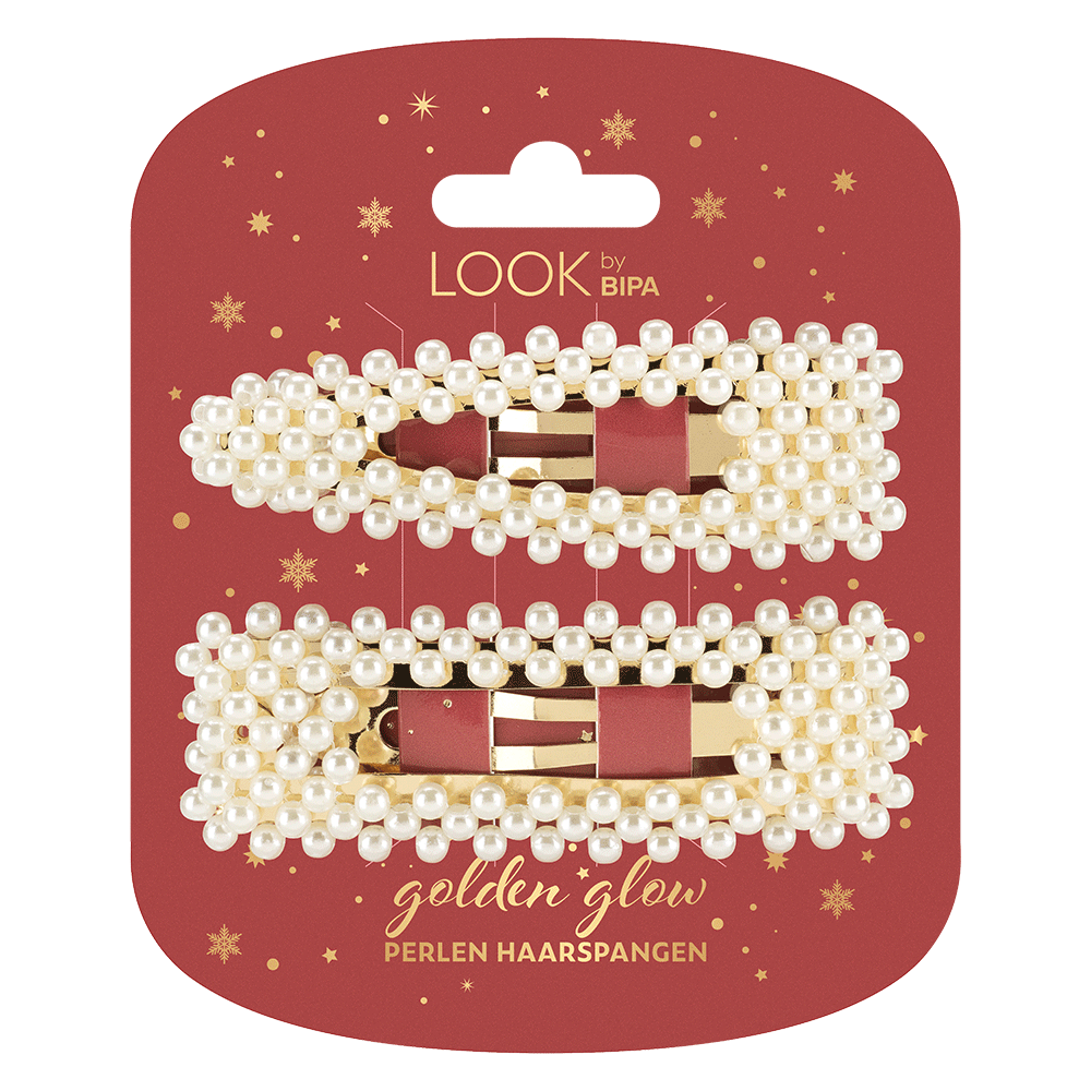 Bild: LOOK BY BIPA Haarspangen Golden Glow Perlen 