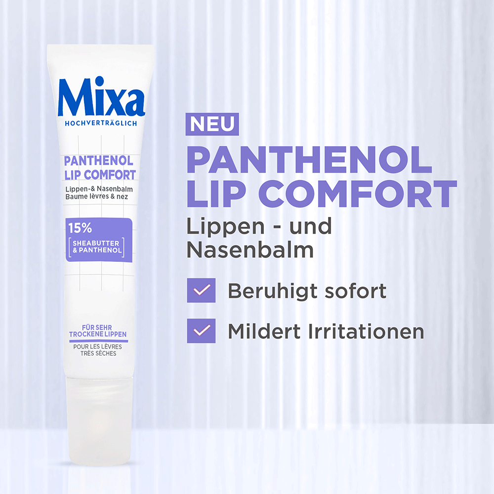 Bild: Mixa Panthenol Lip Comfort Lippen- & Nasenbalsam 