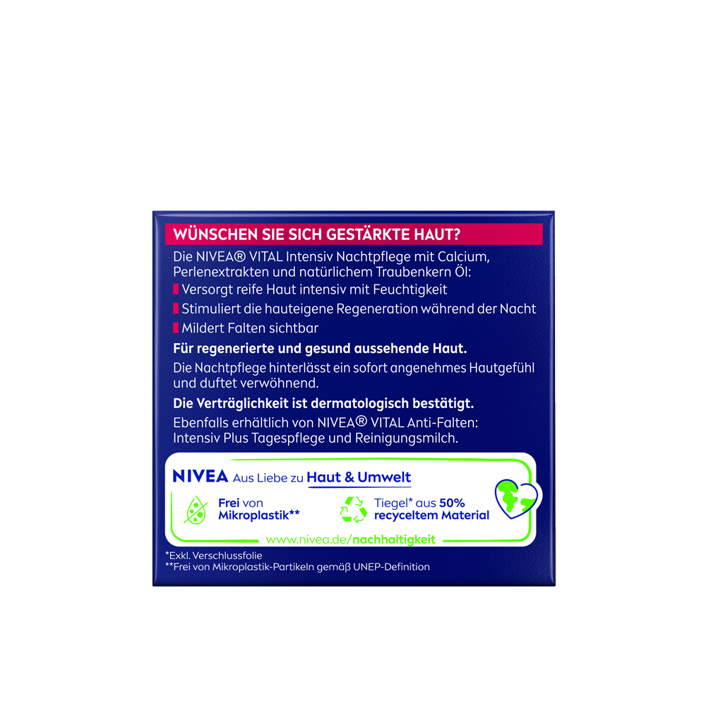 Bild: NIVEA VITAL Intensiv Nachtpflege Anti-Falten 