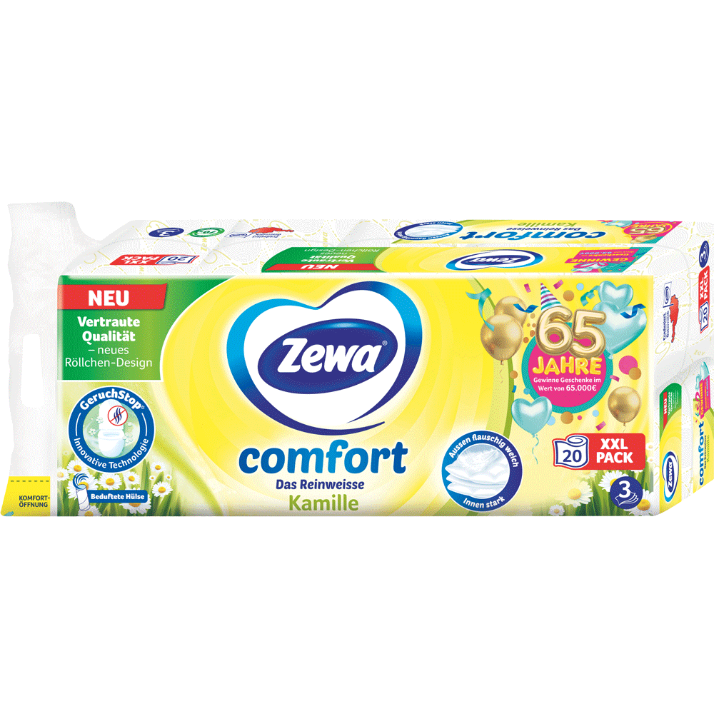 Bild: Zewa Comfort Das Reinweisse Kamille Toilettenpapier 