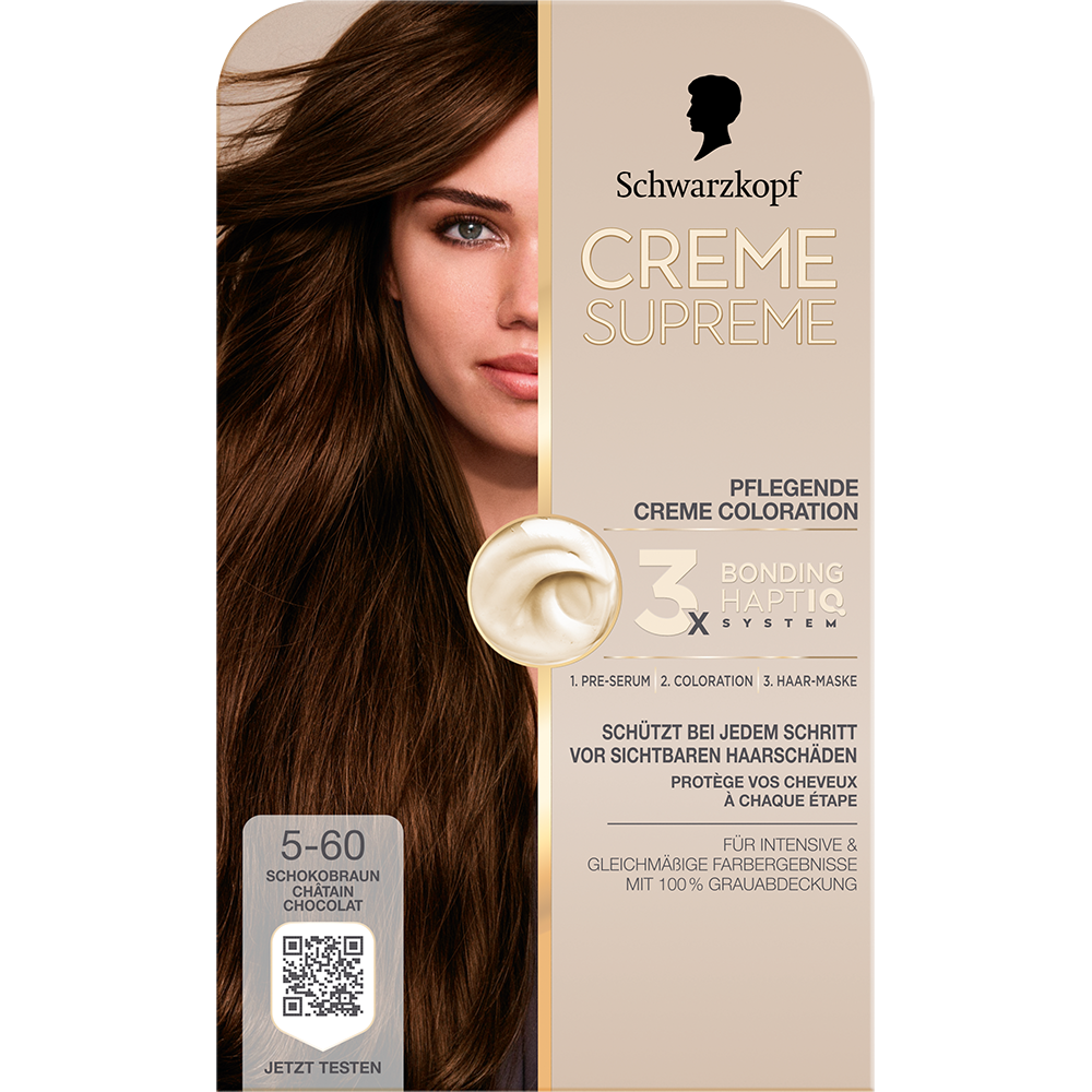 Bild: Schwarzkopf Creme Supreme Creme Coloration Schoko-Braun