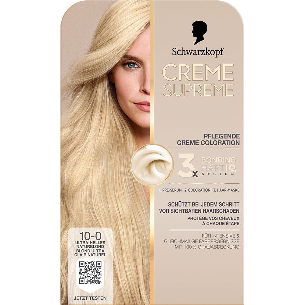 Bild: Schwarzkopf Creme Supreme Creme Coloration Ultra-Helles Naturblond
