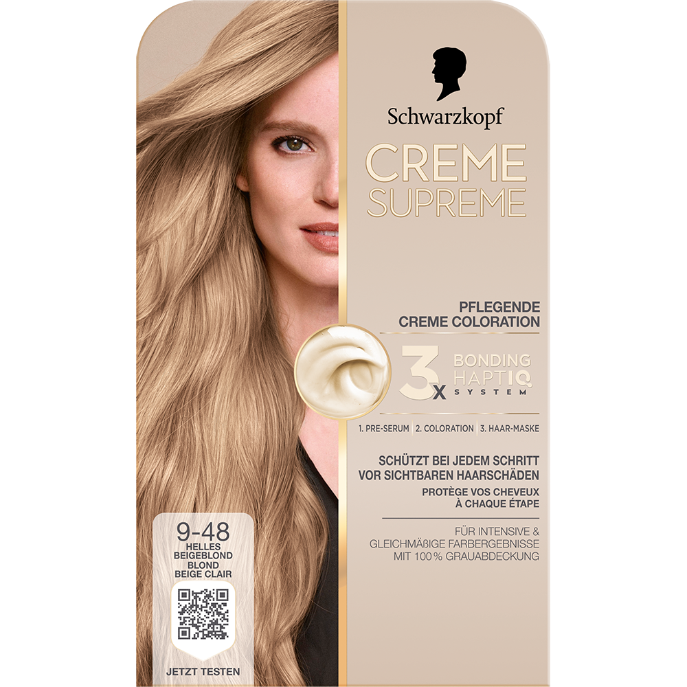 Bild: Schwarzkopf Creme Supreme Creme Coloration Helles Beigeblond