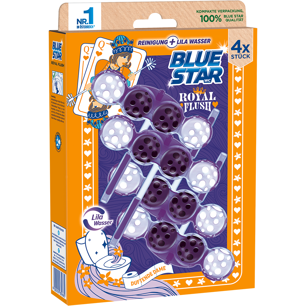 Bild: Blue Star Royal Flush WC-Steine Lila Wasser 