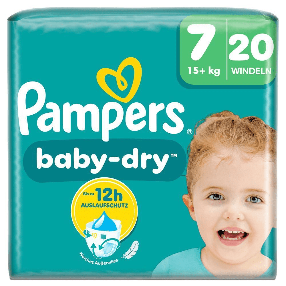 Bild: Pampers Baby-Dry Größe 7, 15kg+ 