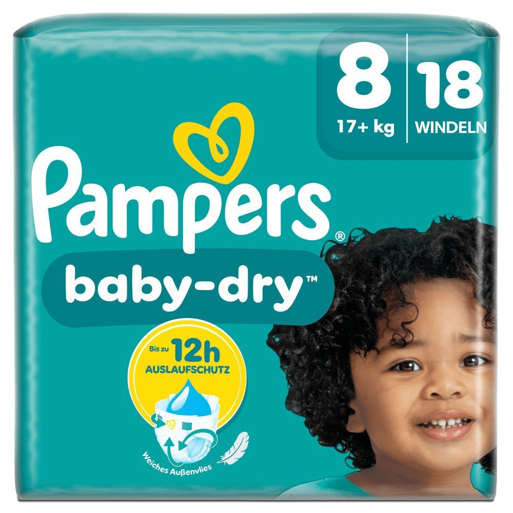 Bild: Pampers Baby-Dry Größe 8, 17kg+ 