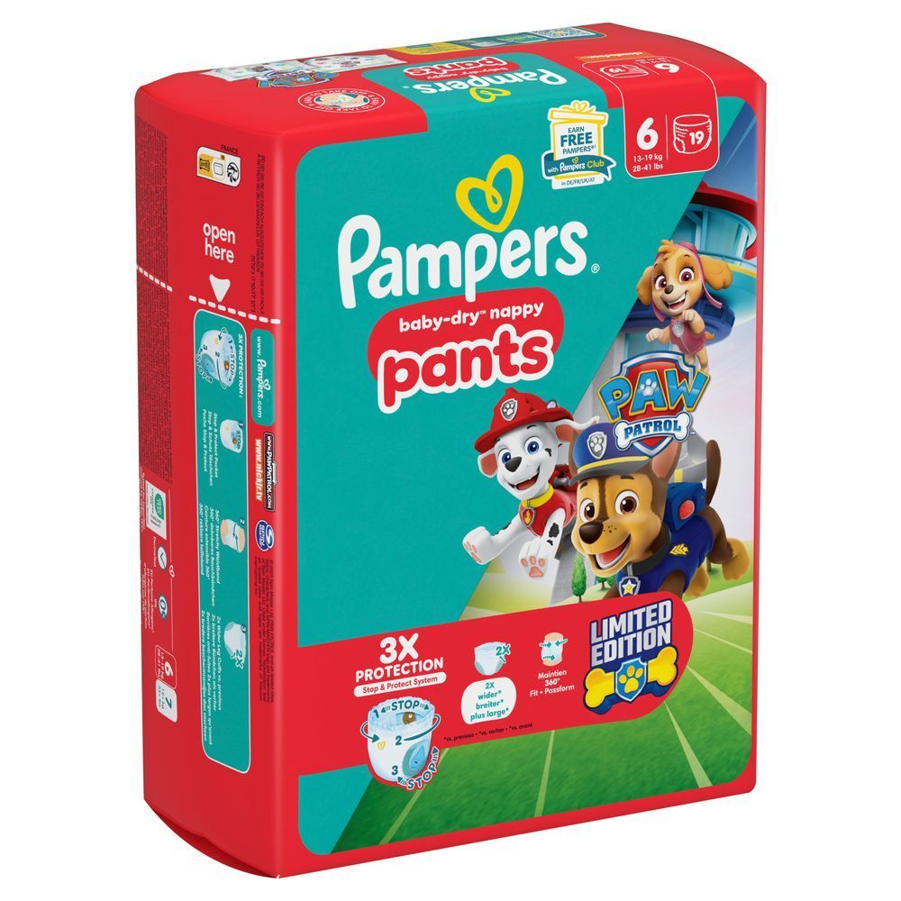 Bild: Pampers Paw Patrol Pants Größe 6, 13kg-19kg 