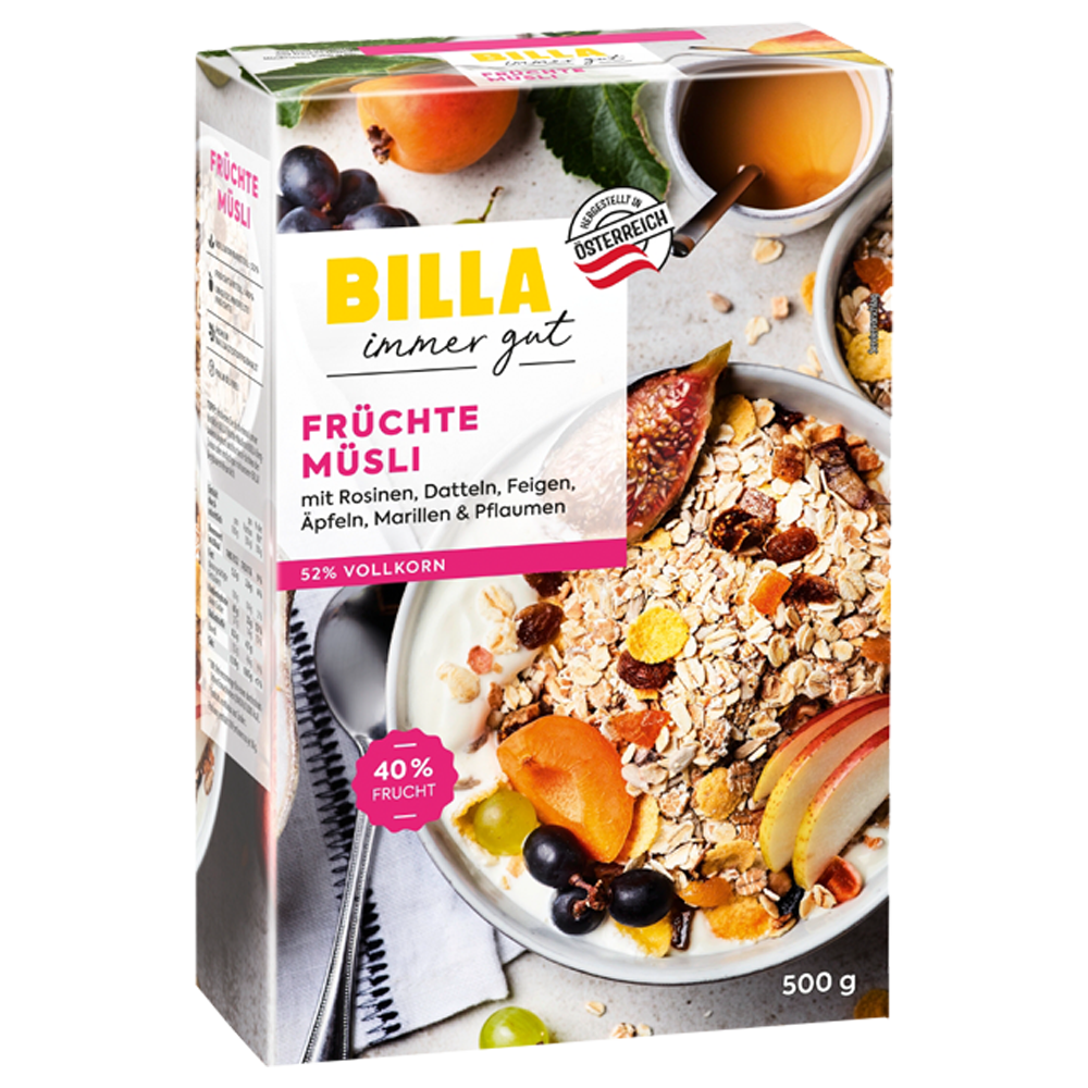 Bild: Billa immer gut Früchtemüsli 