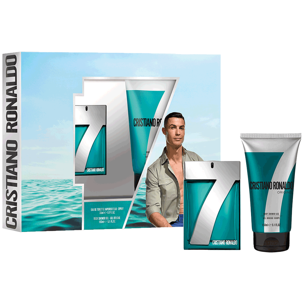 Bild: Cristiano Ronaldo 7 Origins Geschenkset Eau de Toilette 30 ml + Duschgel 150 ml
