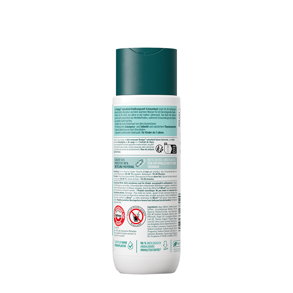 Bild: Kneipp Naturkind Schaumbad Erkältungszeit 