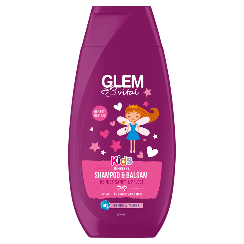 Bild: GlemVital Kids Shampoo und Balsam Himbeere 