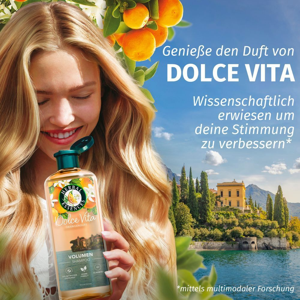 Bild: Herbal essences Volumen Shampoo mit Orangenduft 