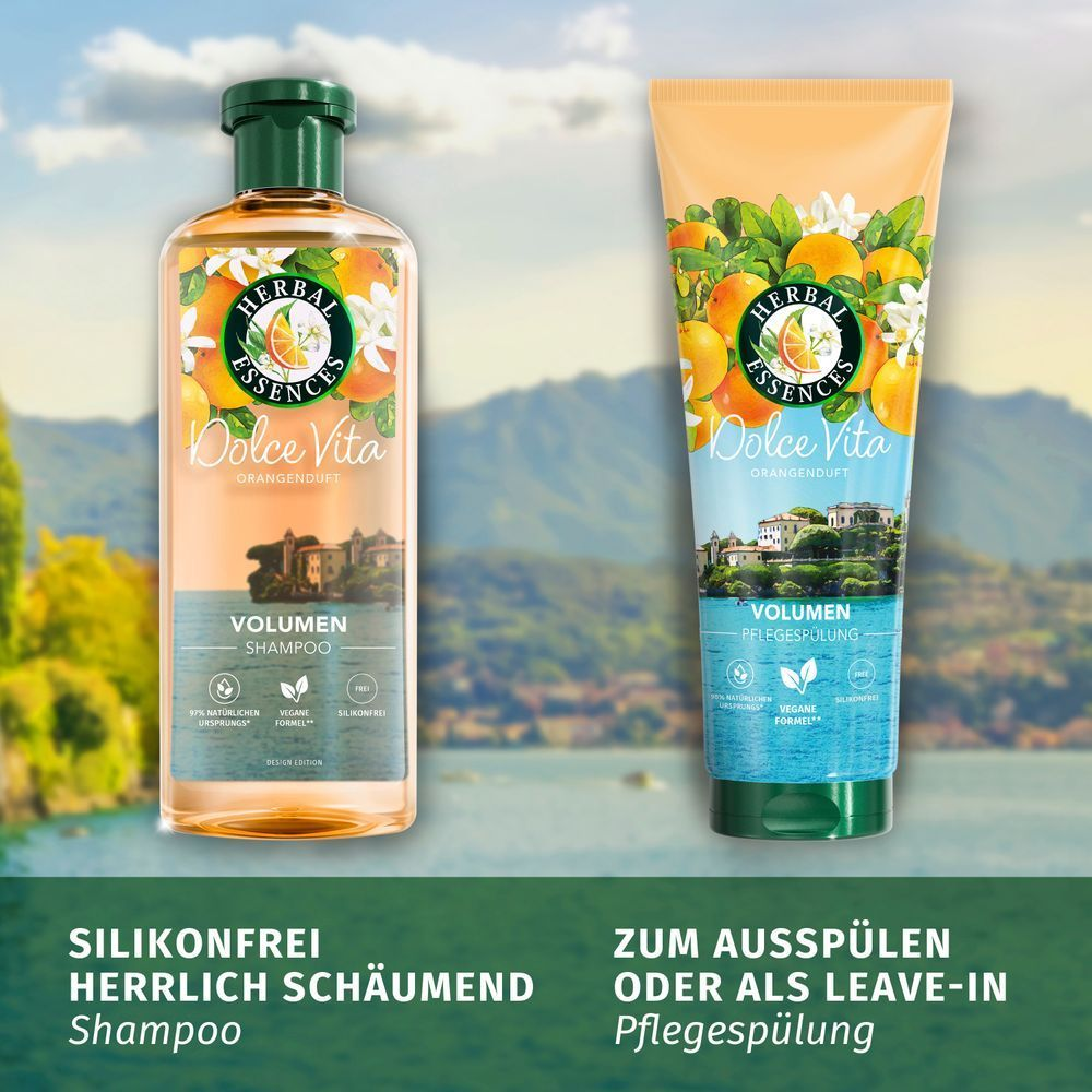 Bild: Herbal essences Volumen Shampoo mit Orangenduft 