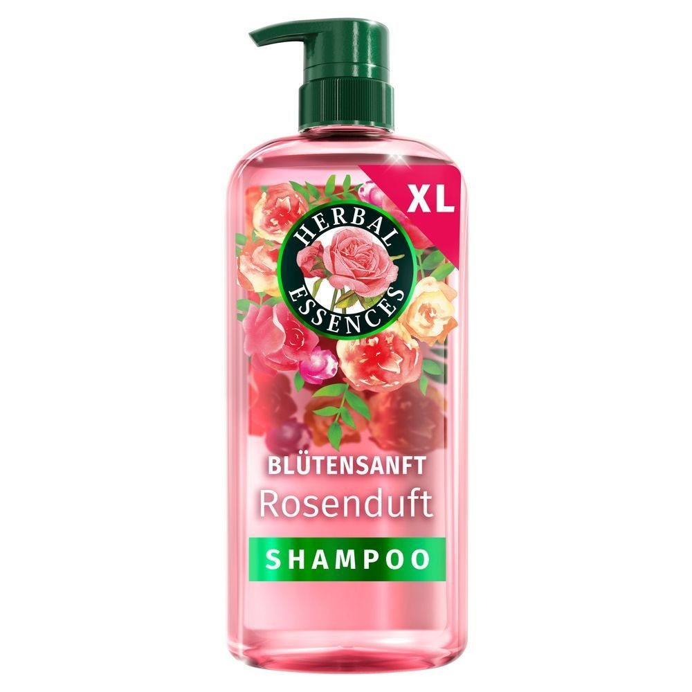 Herbal Essences Blütensanft Rosenduft Shampoo in XL-Größe.