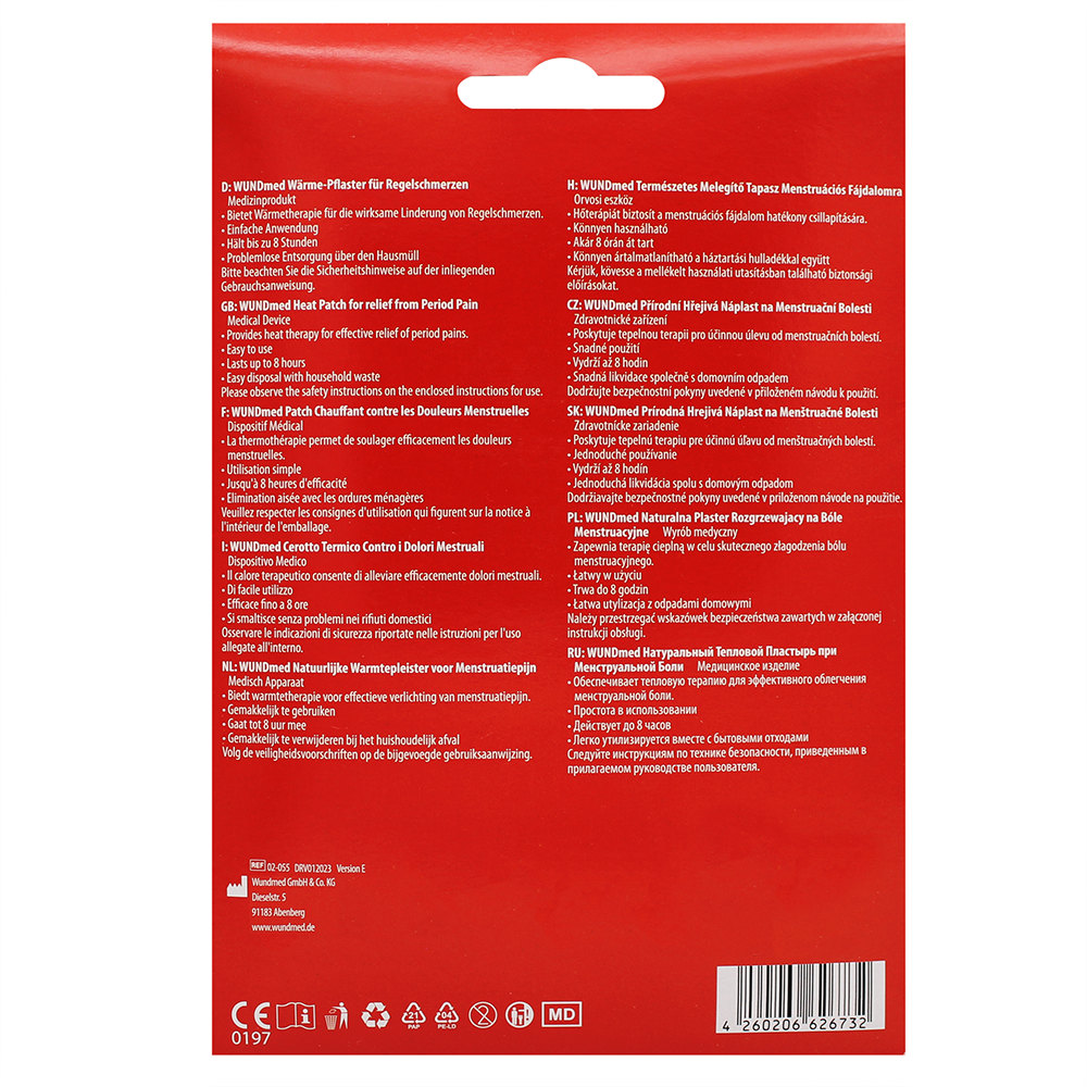Bild: WUNDmed Wärme Pflaster Regelschmerzen 