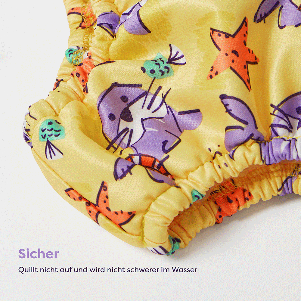 Bild: bambino mio Schwimmwindel Wiederverwendbar Robben 6-12 Monate 