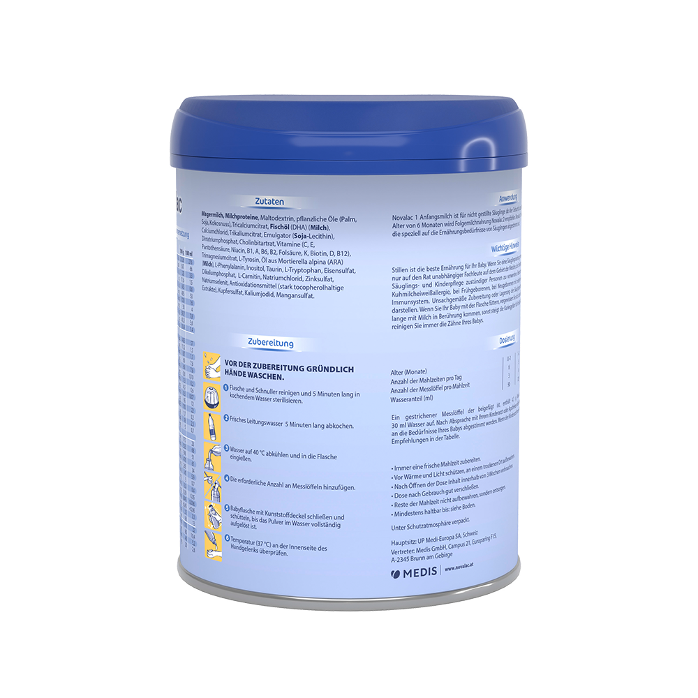 Bild: Novalac 1 Säuglingsmilchnahrung 0-6 Monate