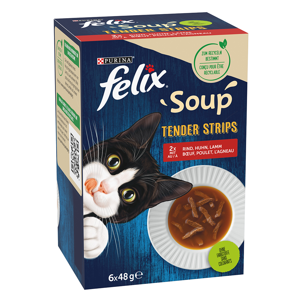 Bild: Felix Soup Tender Strips mit Rind, Huhn und Lamm 
