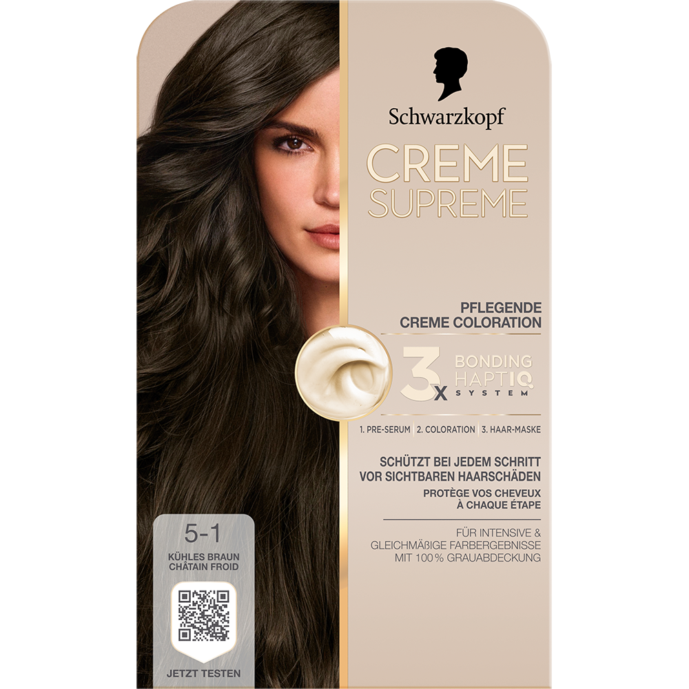 Bild: Schwarzkopf Creme Supreme Creme Coloration Kühles Braun