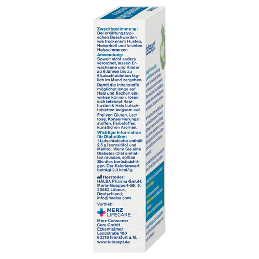 Bild: tetesept: Reizhusten und Hals Lutschtabletten 