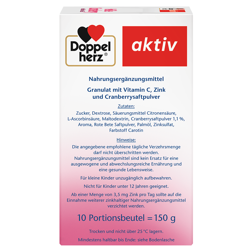 Bild: DOPPELHERZ Heiße Cranberry mit Vitamin C + Zink 