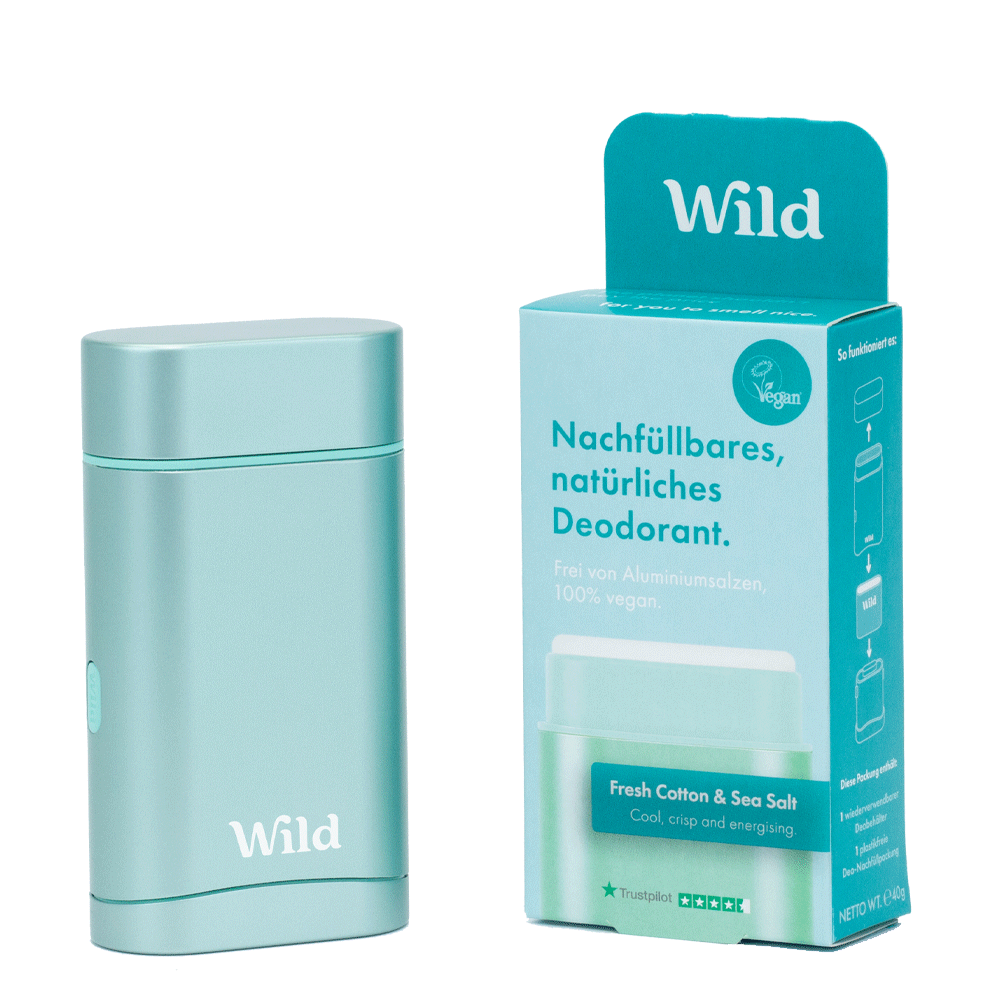 Bild: WILD Deostick Starter Kit Fresh Cotton & Sea Salt