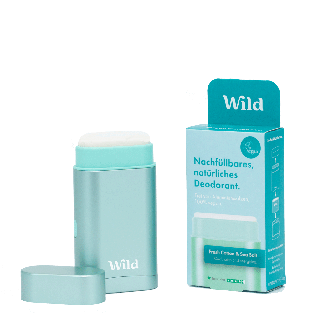 Bild: WILD Deostick Starter Kit Fresh Cotton & Sea Salt