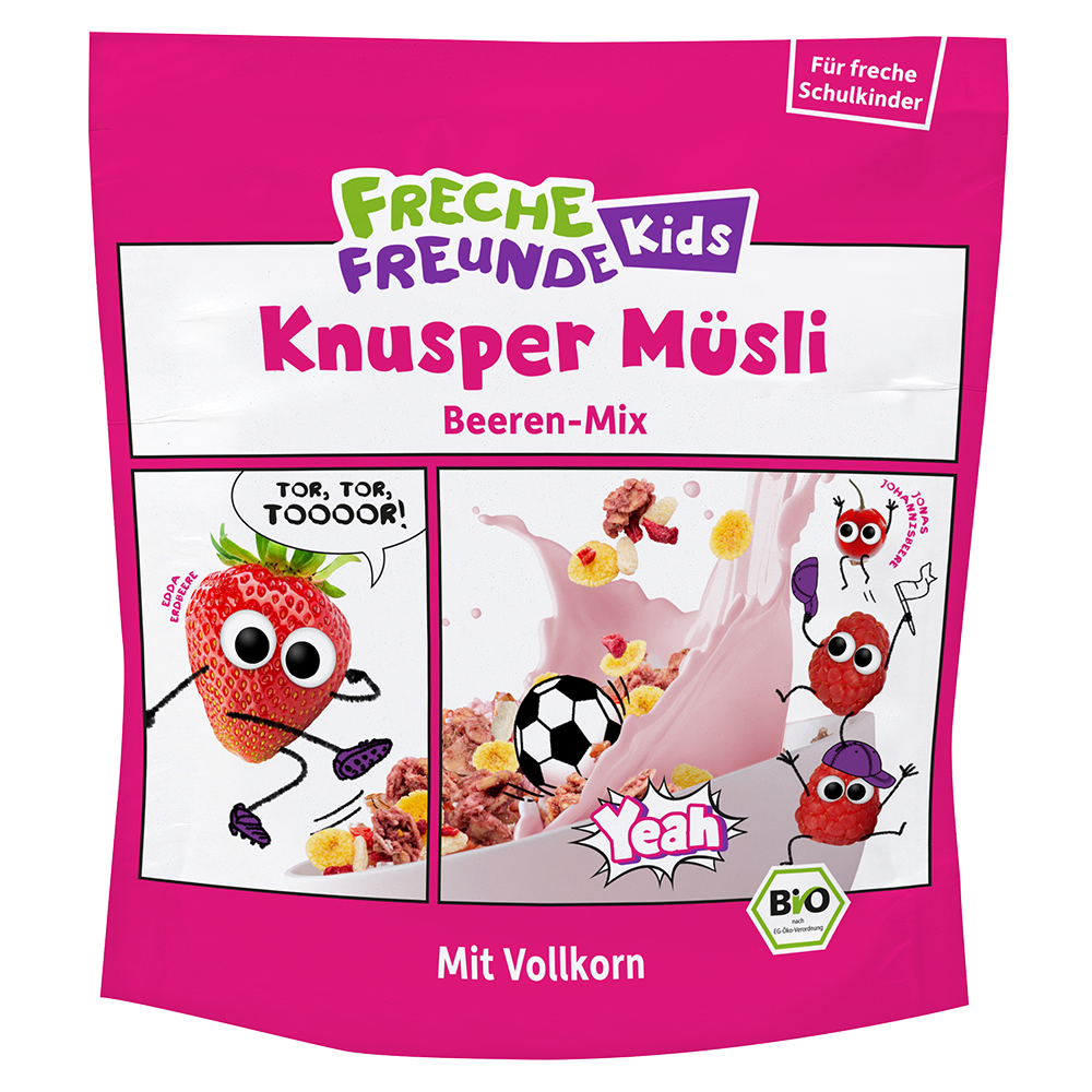 Bild: Freche Freunde Knusper Müsli Beeren-Mix mit Vollkorn 
