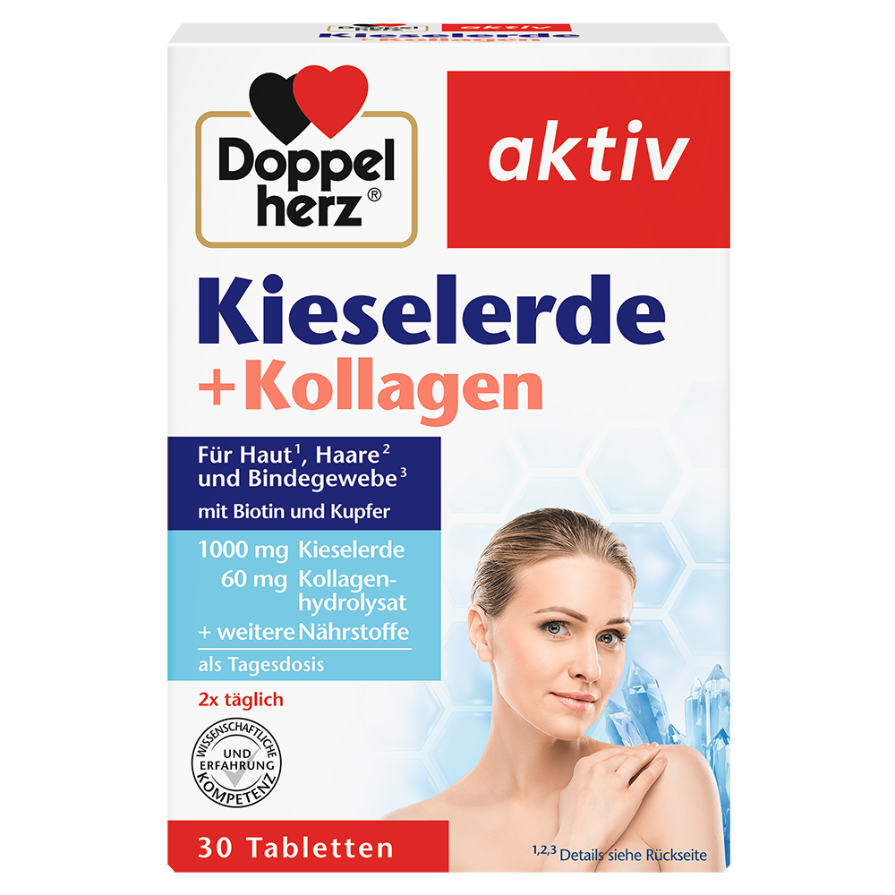Bild: DOPPELHERZ Kieselerde + Kollagen 