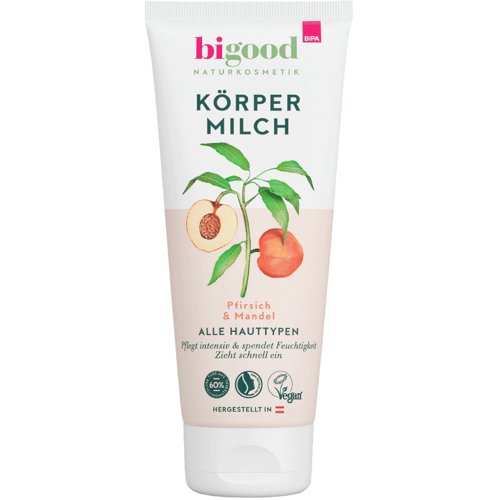 Bild: bi good Körpermilch Pfirsich & Mandel 