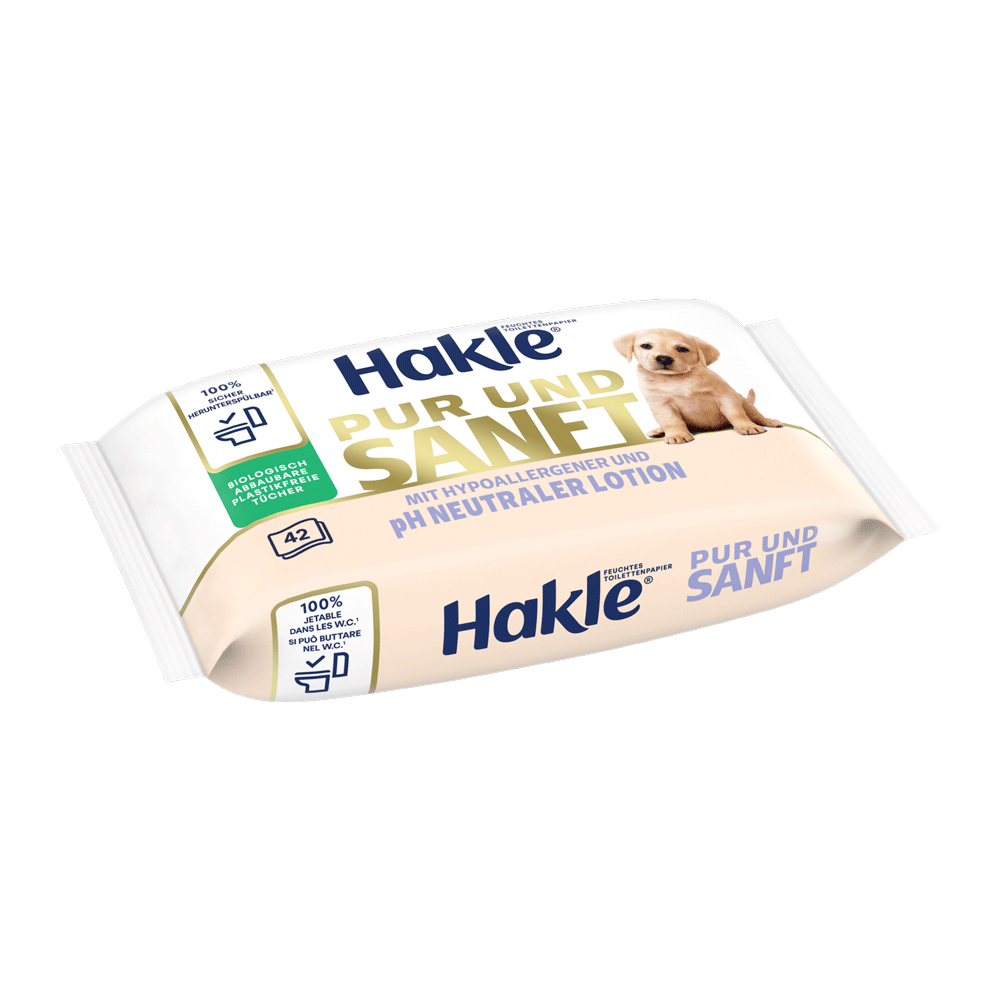 Bild: Hakle Feuchtes Toilettenpapier Pur und Sanft 