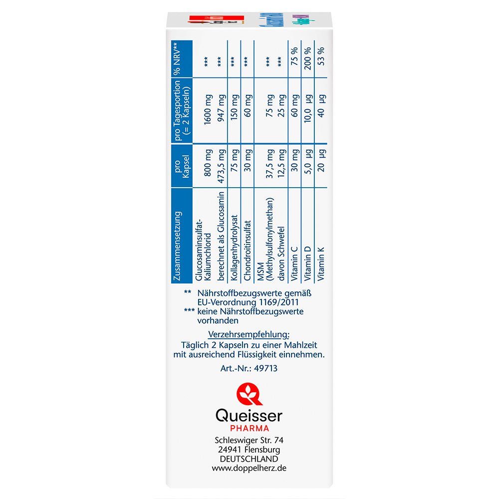 Bild: DOPPELHERZ Glucosamin 1600 + Kollagen + MSM + Vitamin C 
