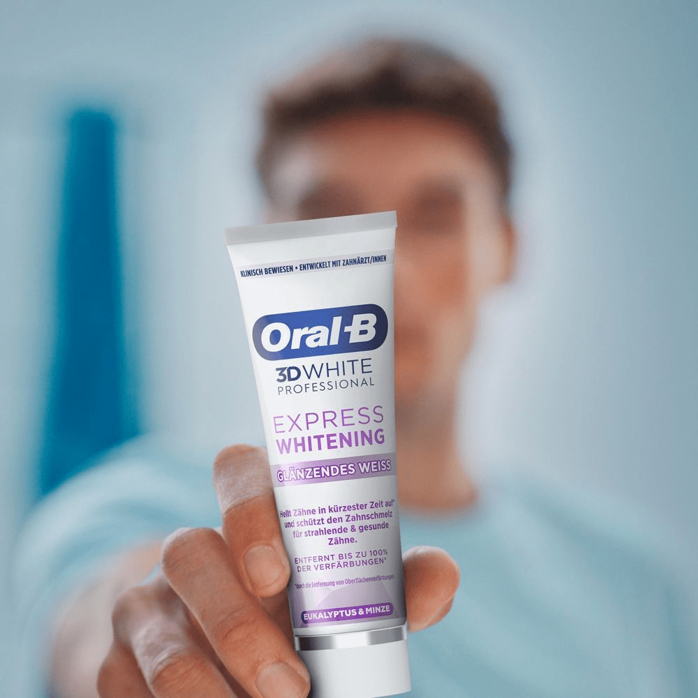 Bild: Oral-B 3D White Professional Express Whitening Zahnpasta 