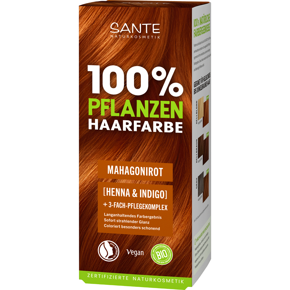 Bild: SANTE Pflanzenhaarfarbe Mahagonirot