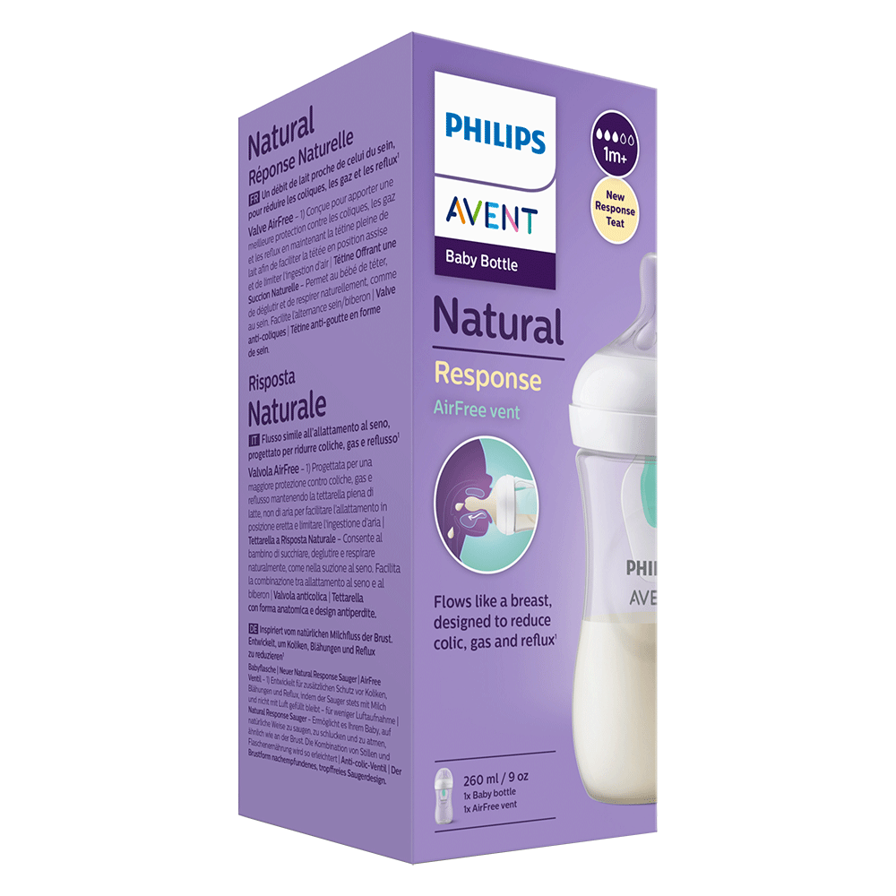 Bild: PHILIPS AVENT Babyflasche Natural Resonse 260ml ab 1 Monat 