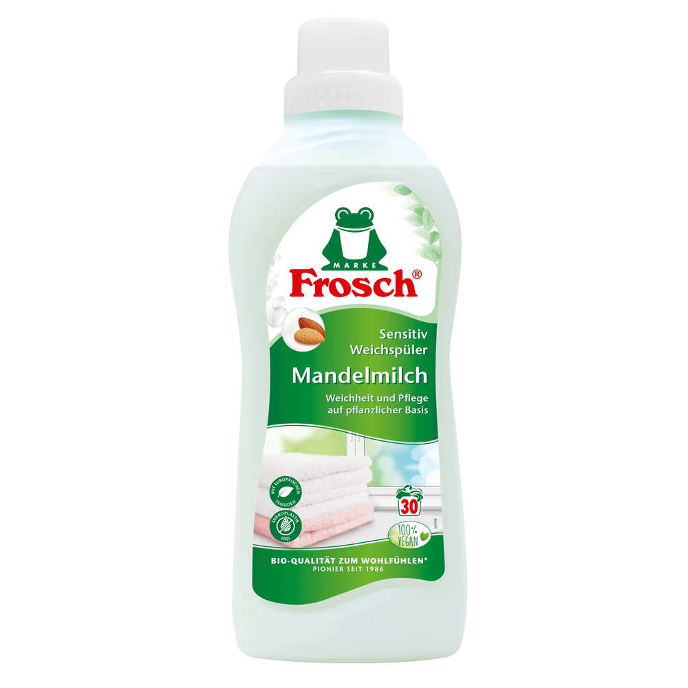 Bild: Frosch Weichspüler Sensitiv Mandelmilch 