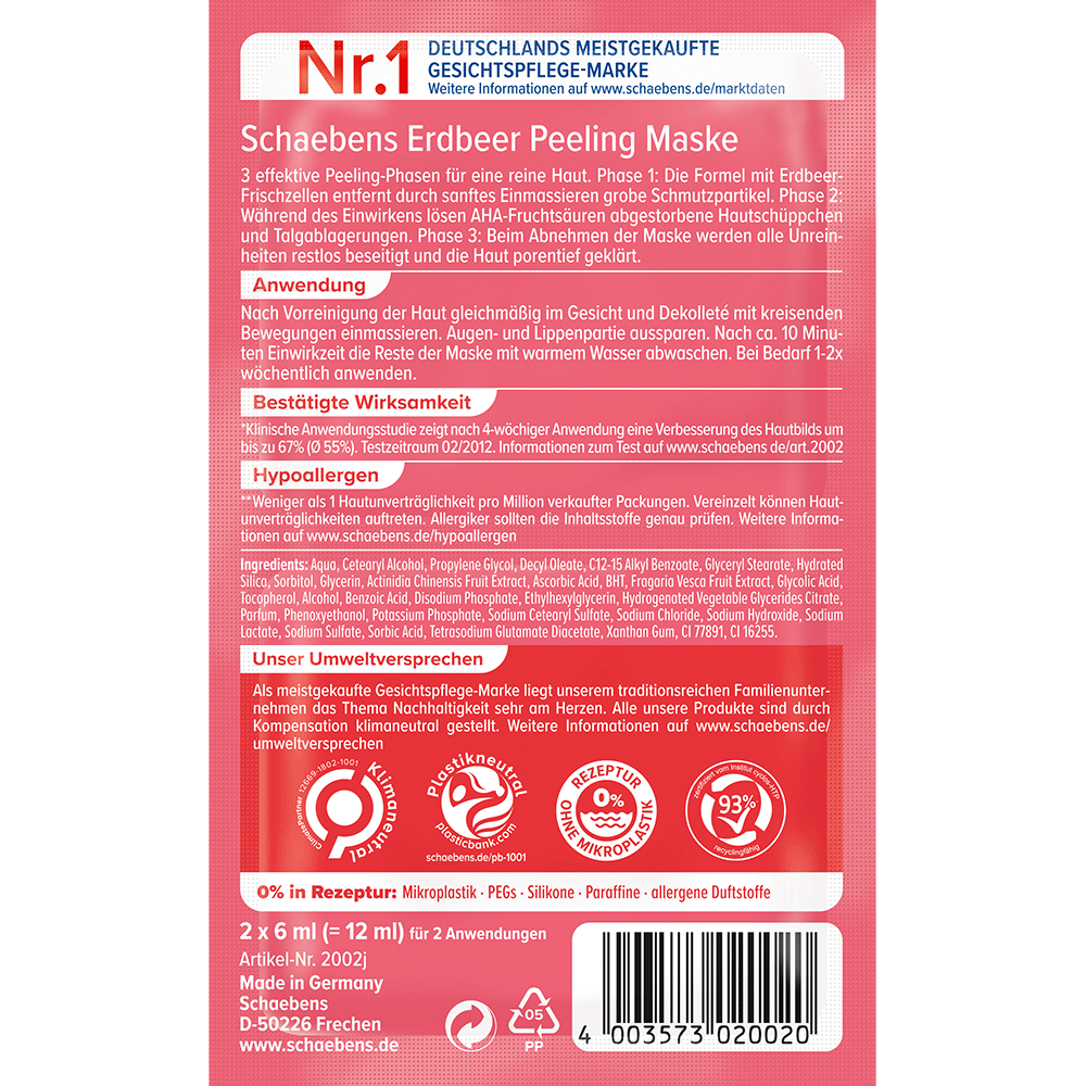Bild: Schaebens Peeling Maske Erdbeere