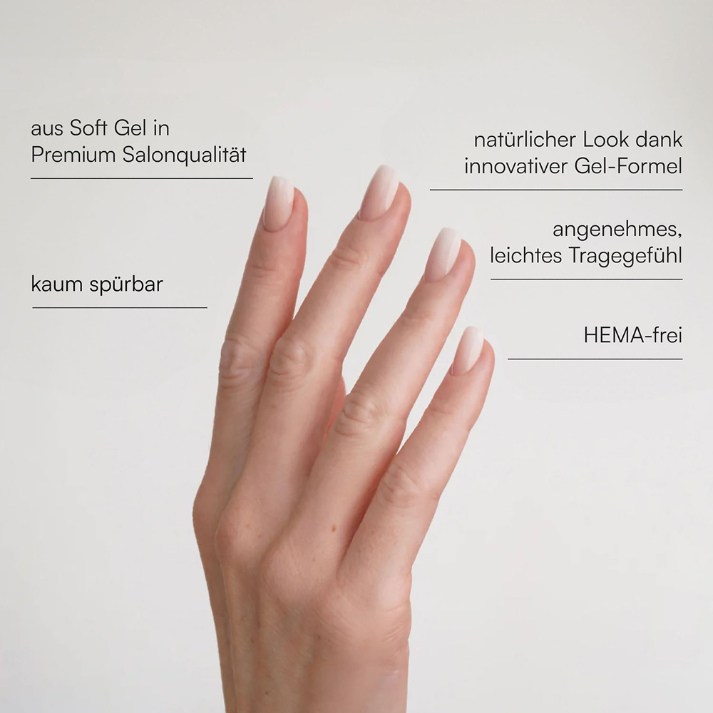 Bild: DOONAILS Soft Press Ons Short Square Babyboomer