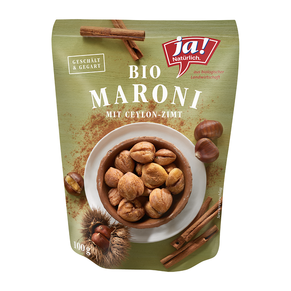 Bild: ja! Natürlich. Bio Maroni mit Ceylon Zimt 
