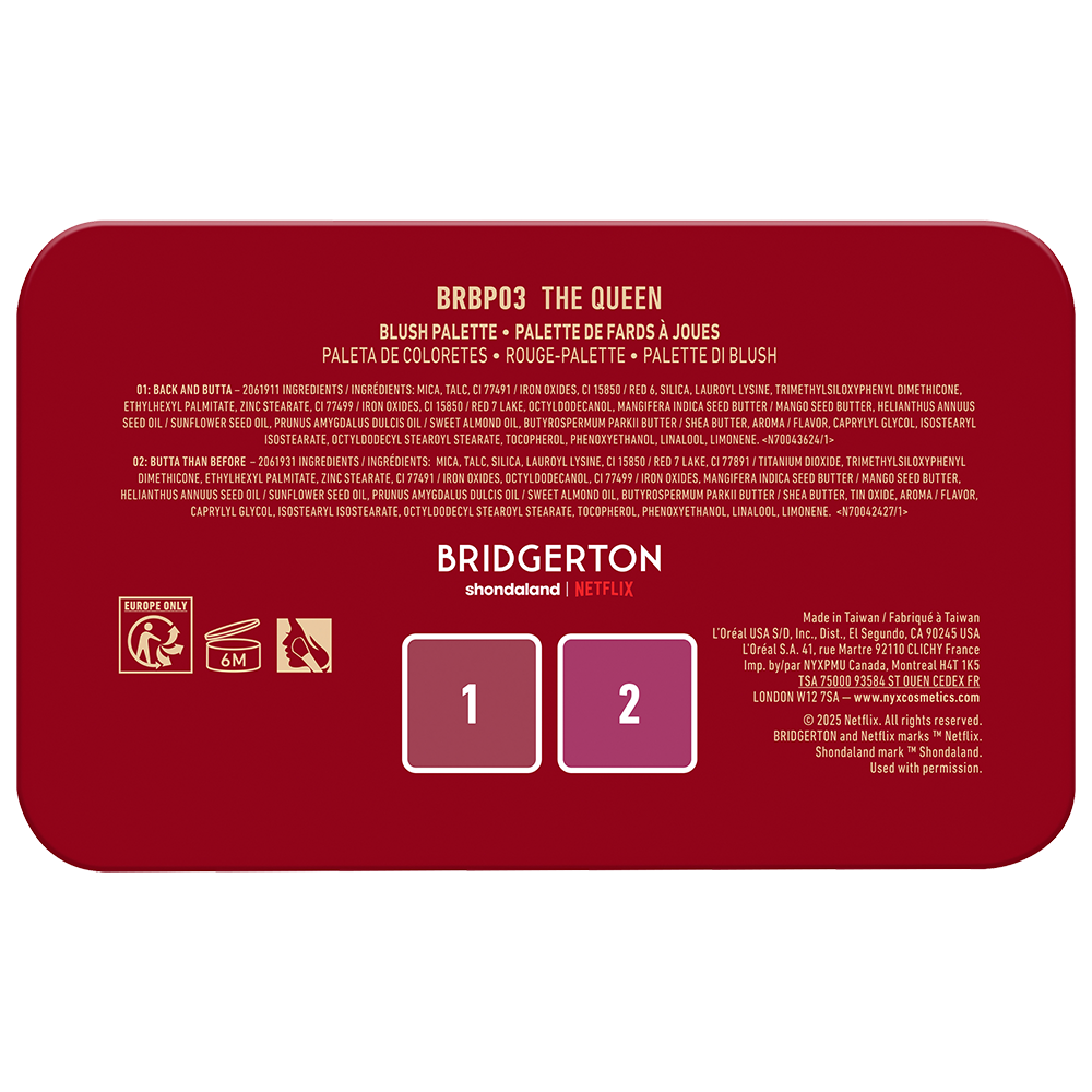 Bild: NYX Professional Make-up Bridgerton Royal Blush Palette 03