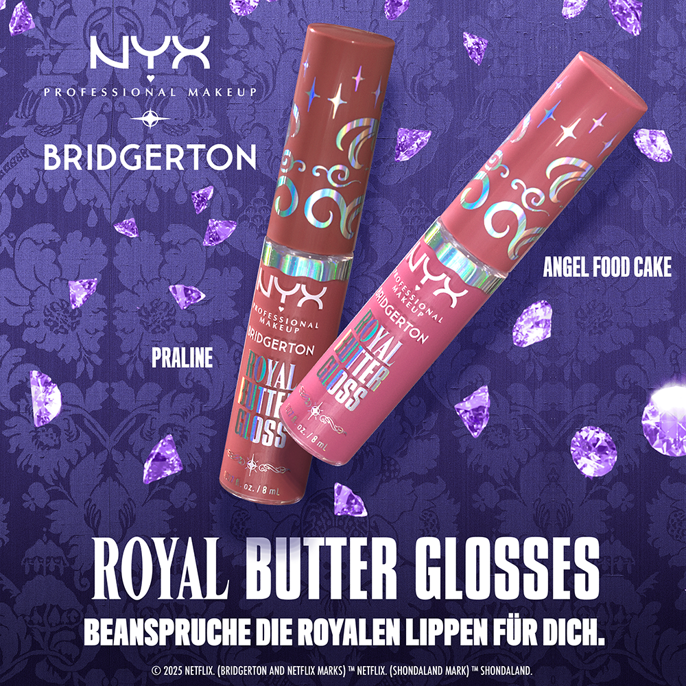 Bild: NYX Professional Make-up Bridgerton Royal Butter Lipgloss