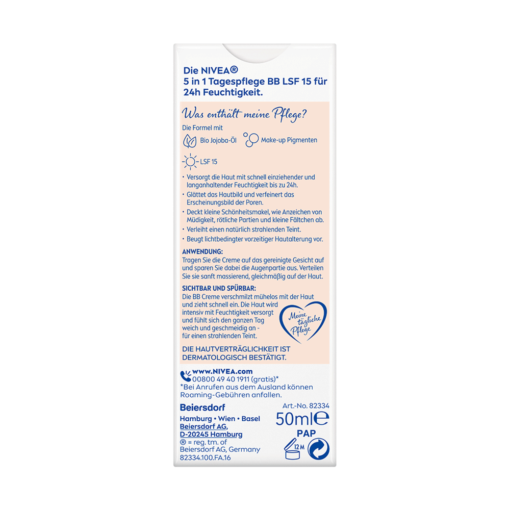 Bild: NIVEA 5in1 Tagespflege BB mittel bis dunkel